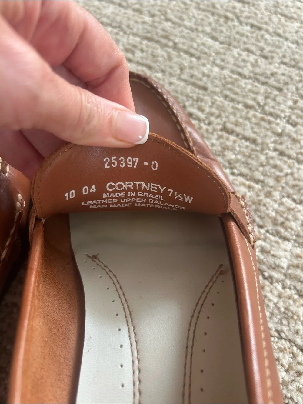 Bass Women’s Courtney Penny Loafers in Cognac Brown 7.5 W